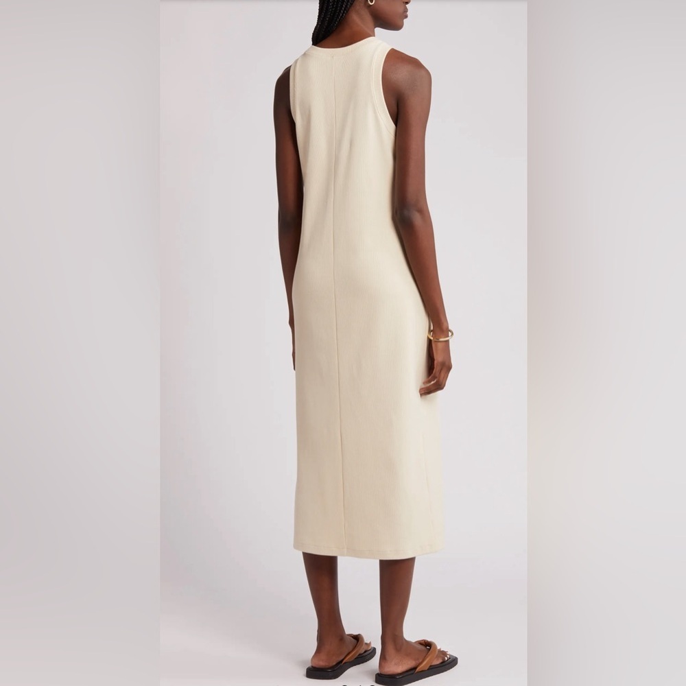 Nordstrom Stretch Cotton Ribbed Tank Dress - Picture 4 of 13